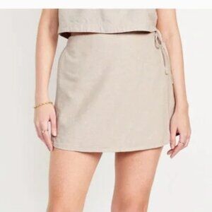 BNWT Old Navy Linen blend wrap front skort - XXL Tall